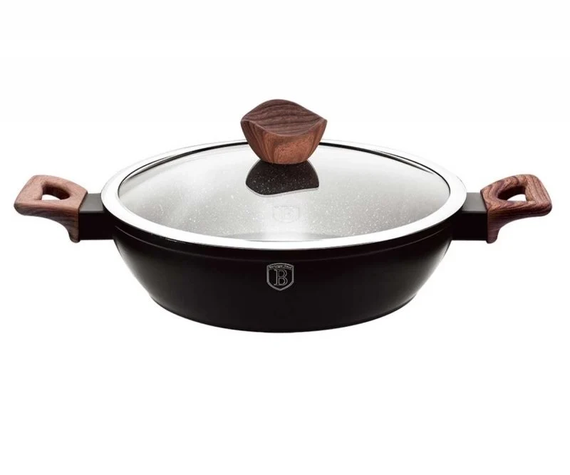 Berlinger haus BH-1739 Pentola piatta in palissandro ebano con coperchio 28 cm