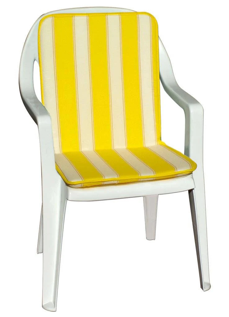 Cuscino Schienale Basso Double Rigato Antracite 8 Pezzi