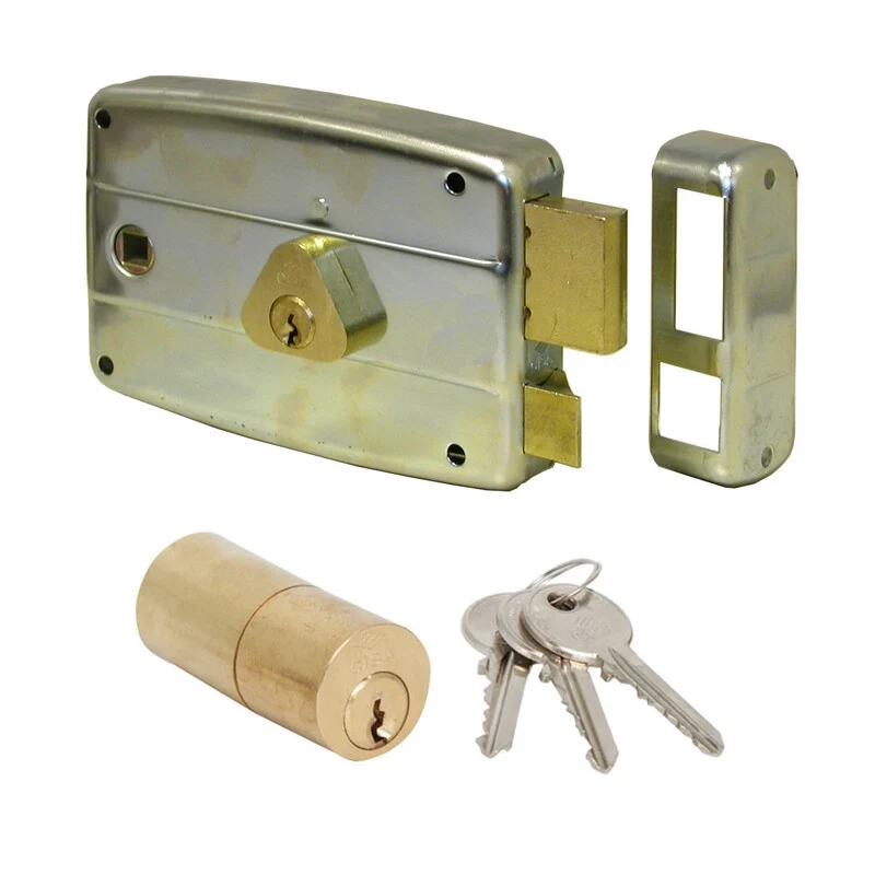 Cisa 50571 60 mm SX Serratura Appl. Ferro Quadro Man