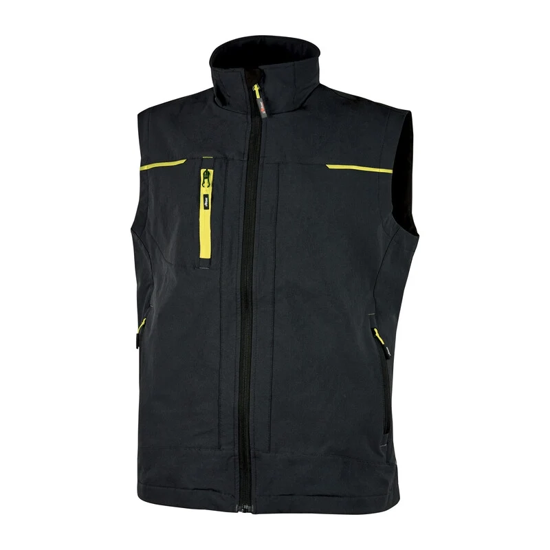 Power Gilet Saturn Nero Giallo Tg. L
