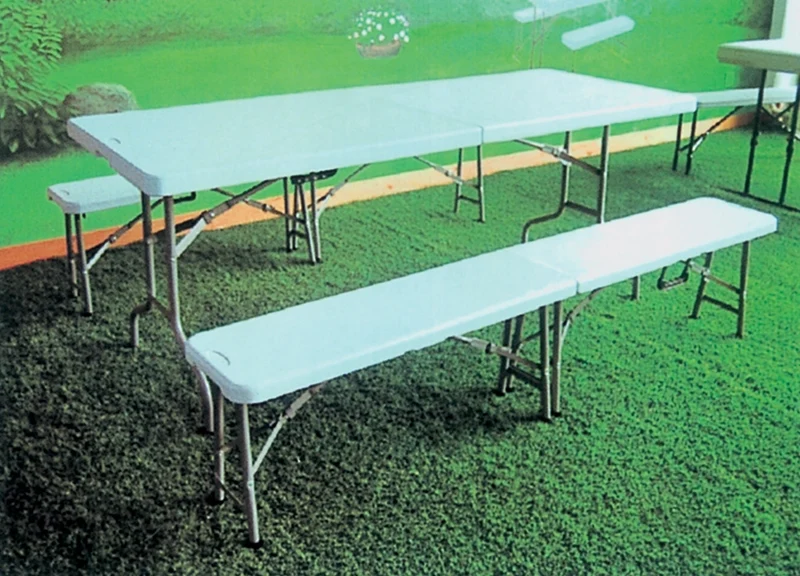 Set Birreria in Acciaio e Hdpe 183 x 76XH74 Cm i Giardini del Re 1