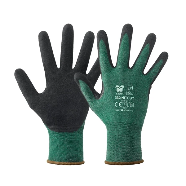 Guanto Professionale Antitaglio Nitcut Neri Tg. 8 12 Paia