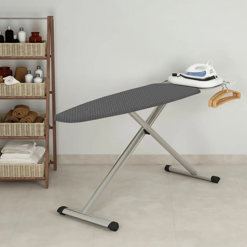 Colombo Alluminia - XL Asse da stiro (125x42 cm), Supporto per ferro da stiro a vapore rinforzato, ultraleggero e robusto, Fatto in Italia