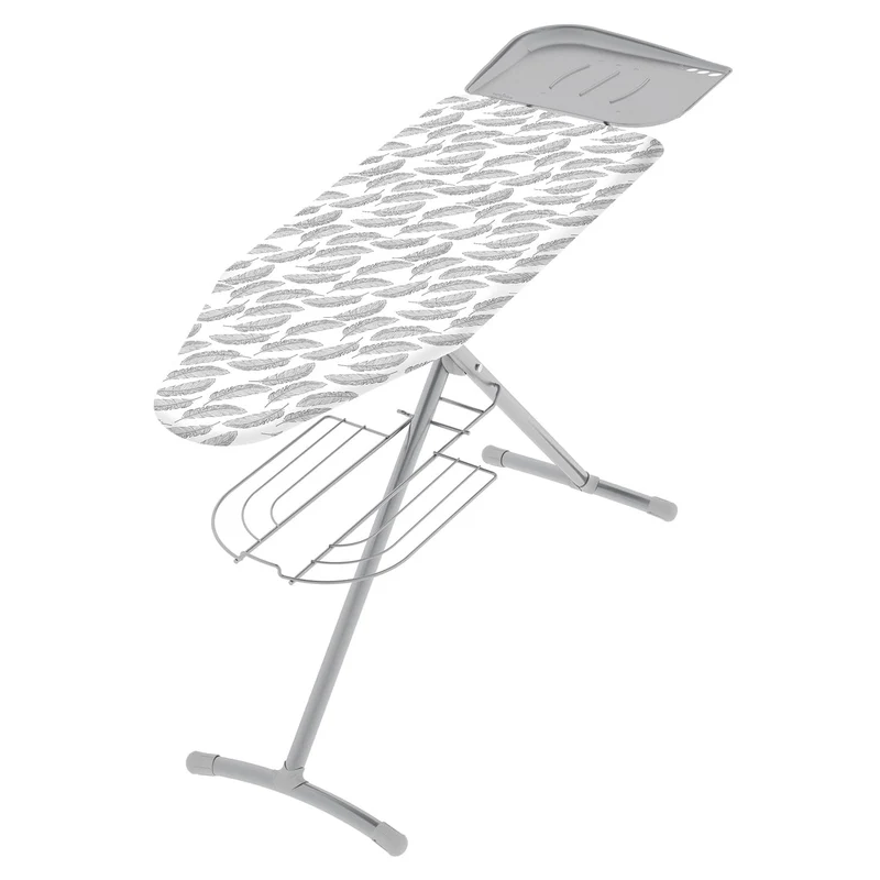 Colombo Turbo - XL Asse da stiro (124 x 44 cm), 6 Opzioni di altezza, Porta ferro da stiro a vapore e Portabiancheria, Fatto in Italia