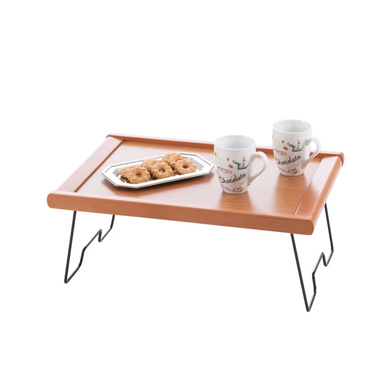ARIT - Vassoio da letto MELFO, piano laminato, struttura in faggio massiccio, ciliegio