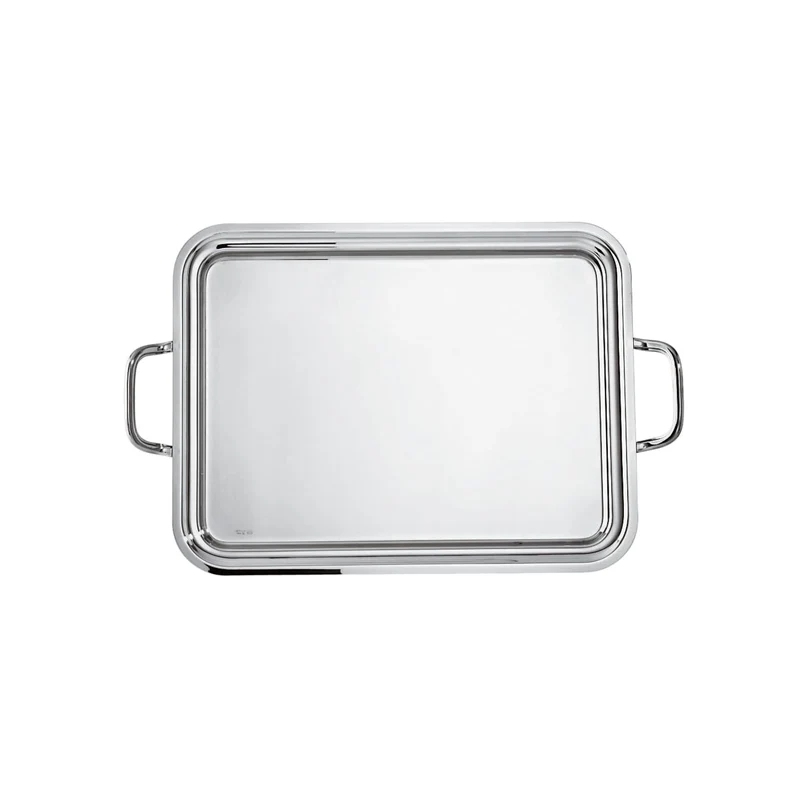 Vassoio Rettangolare Cm40 C/Maniglie Elite Inox