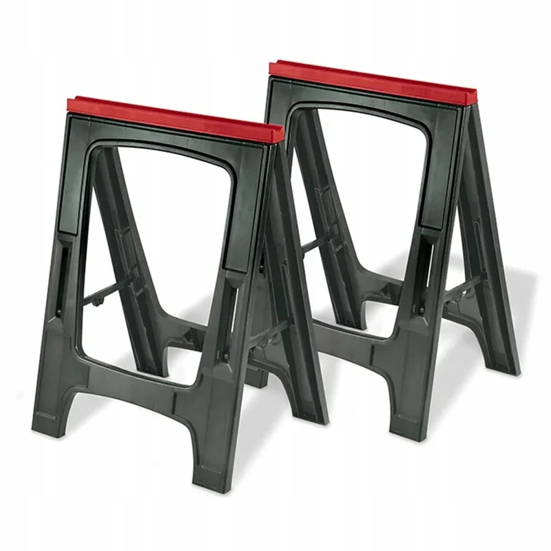 Cavalletti da officina Keter, 2 pezzi, carico massimo 340 kg, neri, 220253