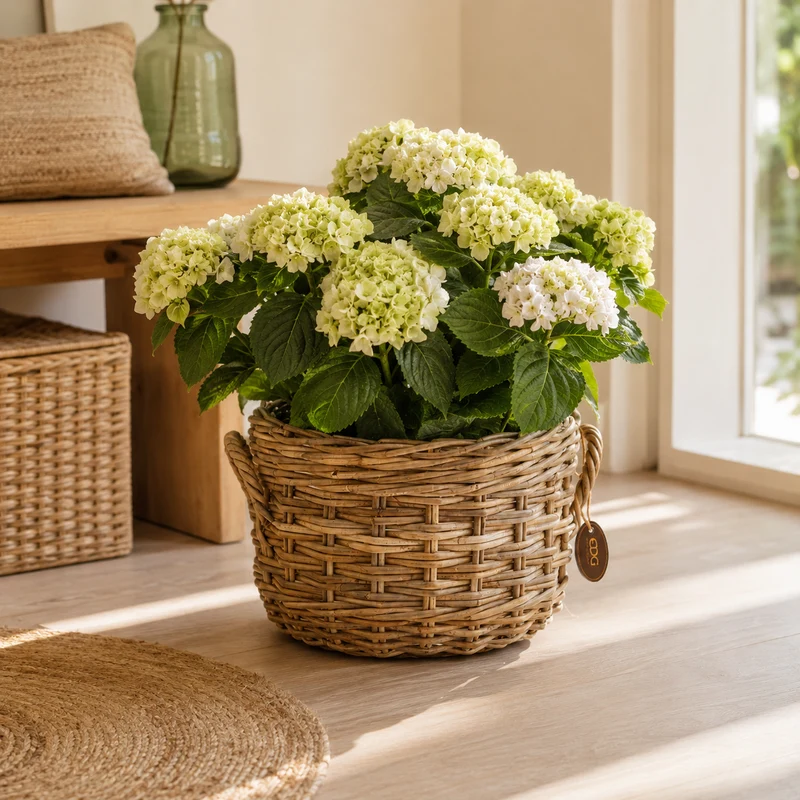 Cesto coprivaso Rotondo in Rattan – Ø 35 x H 25 cm