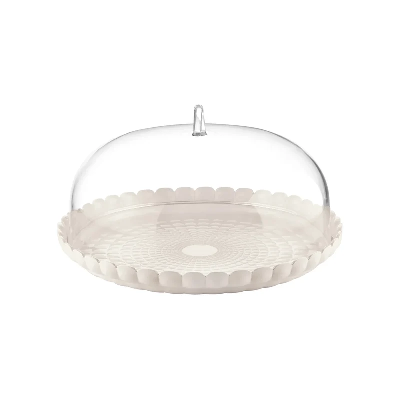 SET TORTIERA "TIFFANY" 36 CM - COLORE BIANCO LATTE