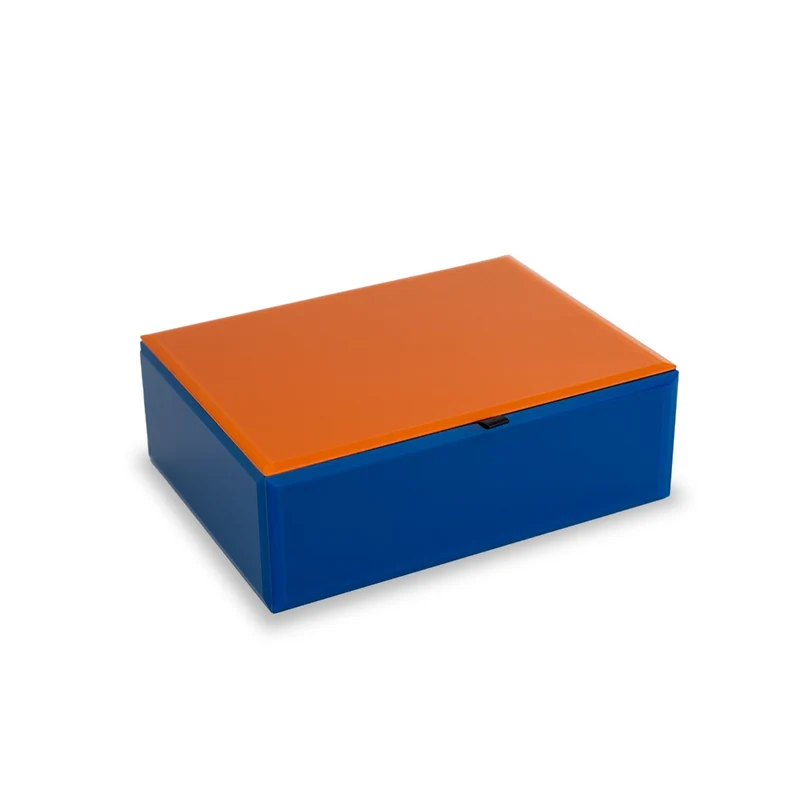 Cofanetto in vetro - 20 x 15 x 7 cm / Multicolor