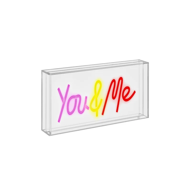 Wd Lifestyle Insegna Neon con scritta - 30x15cm / You&Me