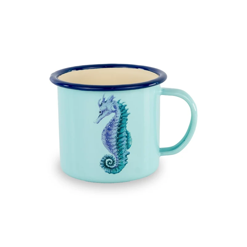 Mug in latta smaltata - 350ml Azzurro