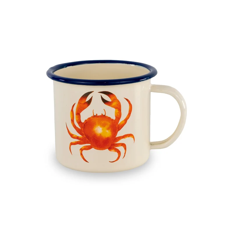 Wd Lifestyle Mug in latta smaltata - Capacità 350ml / Crema