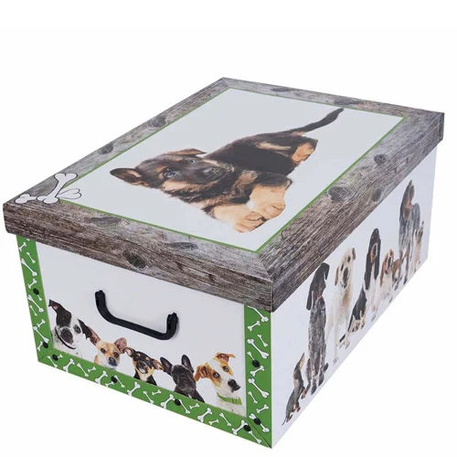 Scatola Portabiancheria Contenitore Tema Cani
