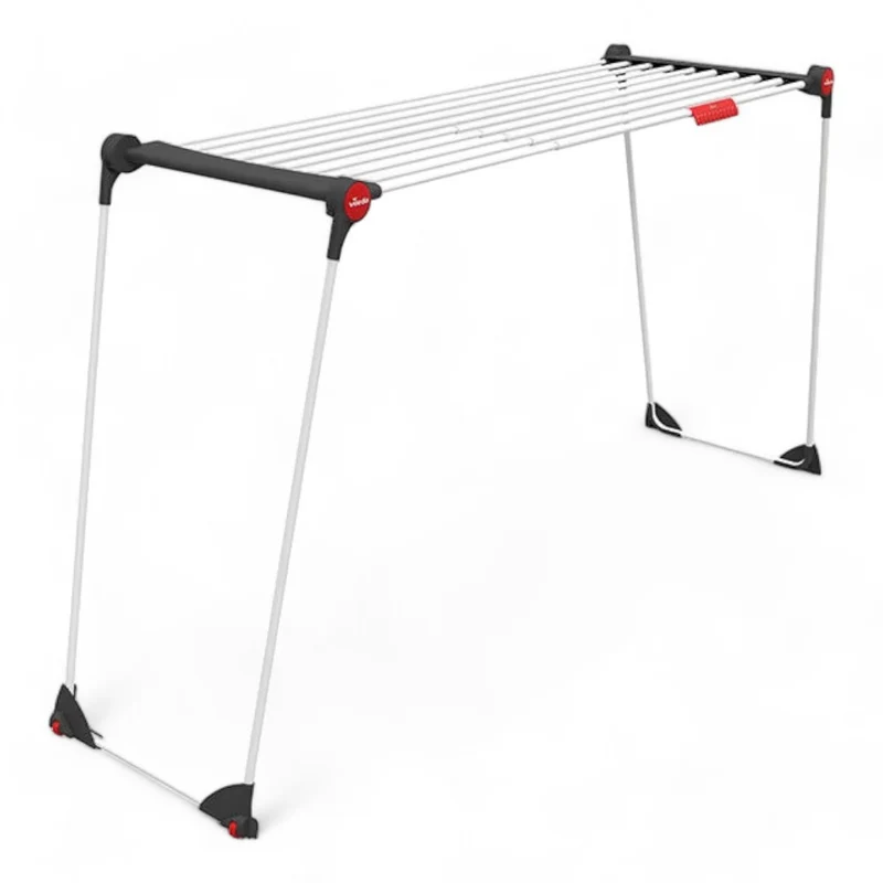 Stendibiancheria estensibile acciaio verniciato 19 metri stendere tubolari antipiega portacalzini dimensioni 117-205x57x100 cm