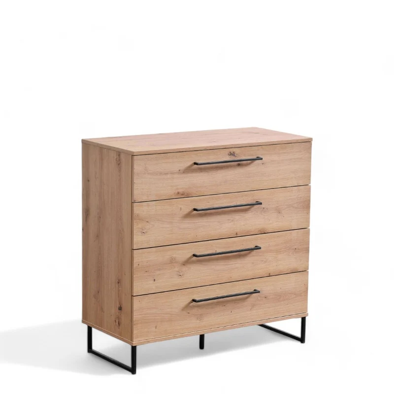 Mobile da soggiorno Sardinia rovere chiaro in truciolare bilaminato dimensioni 91x42x92 cm ideale per arredamento moderno