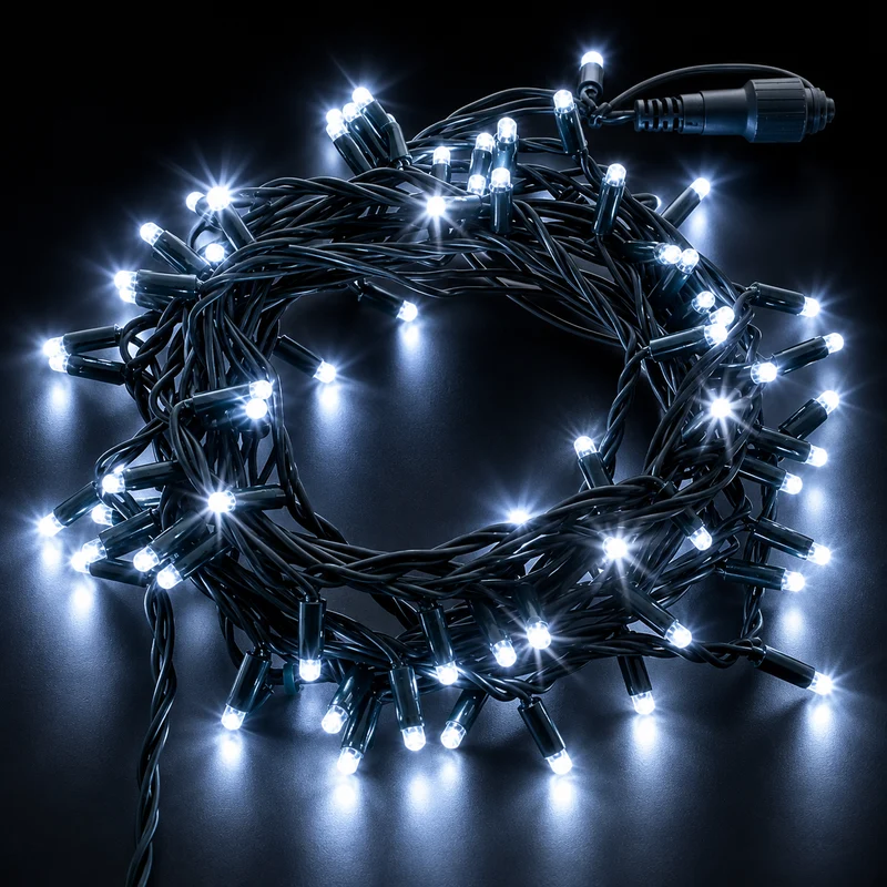 Catena Luminosa Professional Line Flash LED Diamond 120 Maxi LED 10 m Prolungabile – Interno ed Esterno