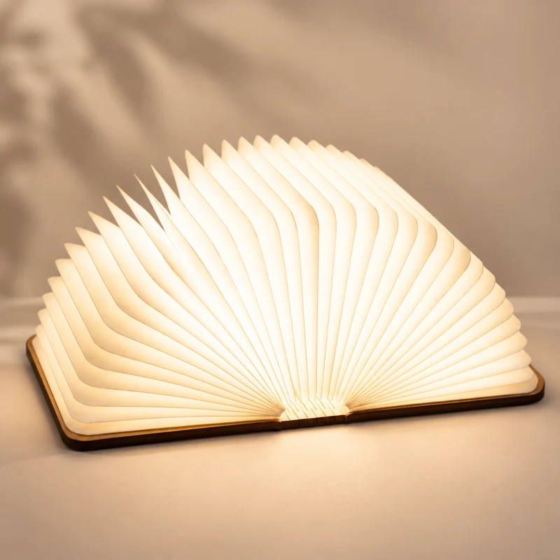Lampada Libro LED in Acero 16 LED con 4 Colori – USB