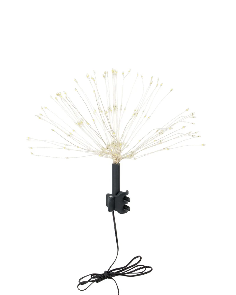 Top star w. LED, HDGlow, Silber-Finish