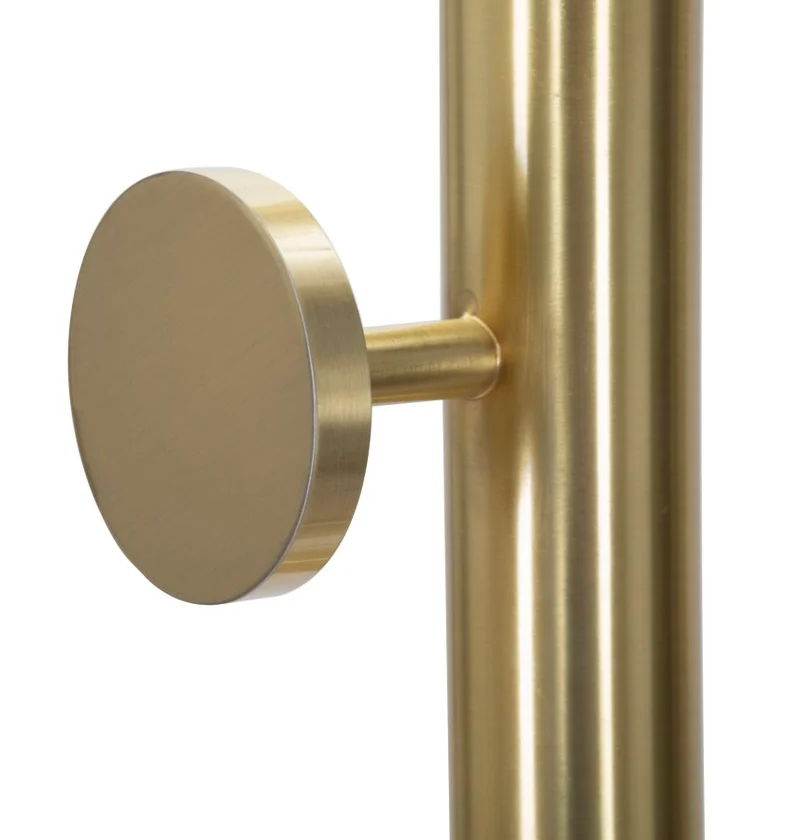 Appendiabiti Glamy 30x30x190 cm in Ferro Dorato