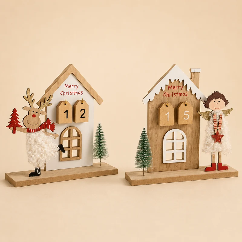 Calendario Natalizio in Legno