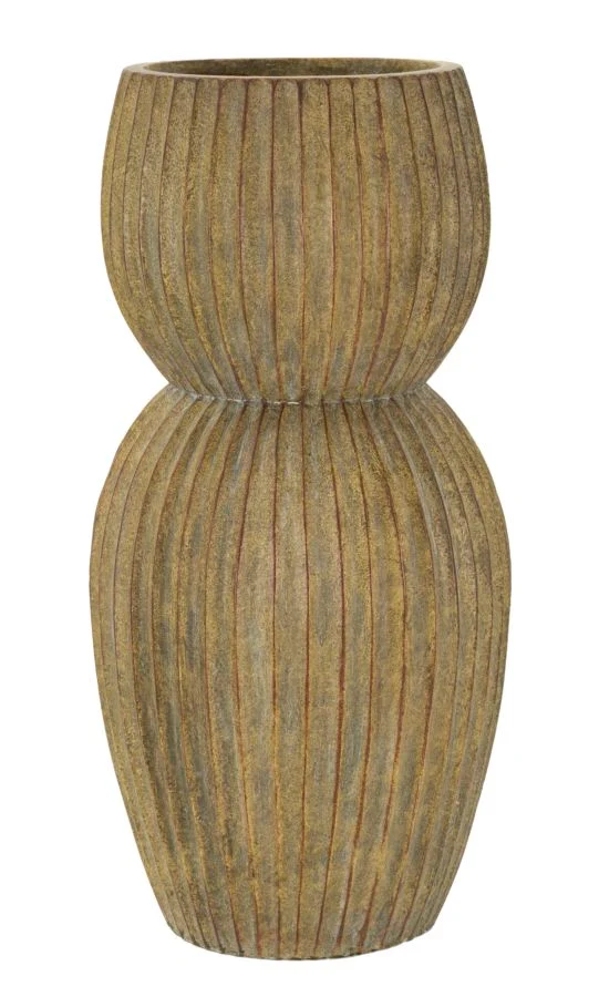 Vaso Breeze Ø25x52,5 cm in Mgo Verde sporco