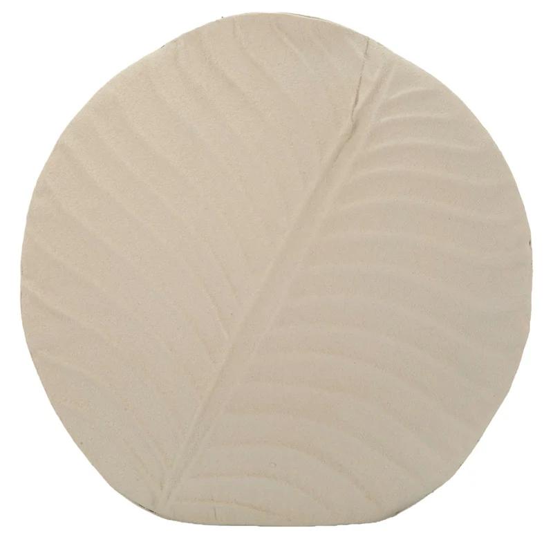 Vaso Dune Round 32,5x13x32,5 cm in Ferro Crema