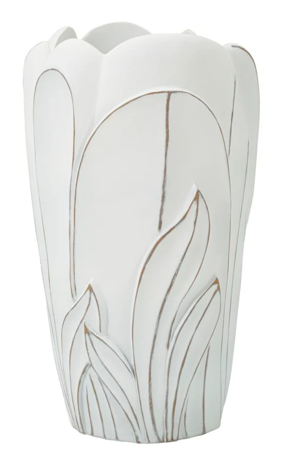 Vaso Gardy Ø29x48 cm in Resina Bianco effetto lavato