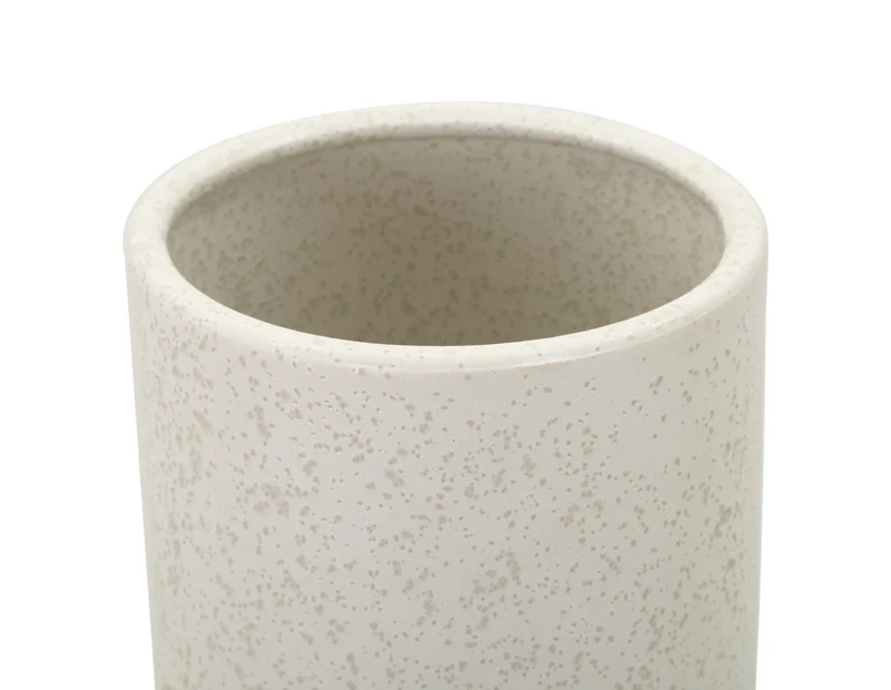 Vaso Ceramica Bubbles Ø15,5x41 cm in Ceramica Crema