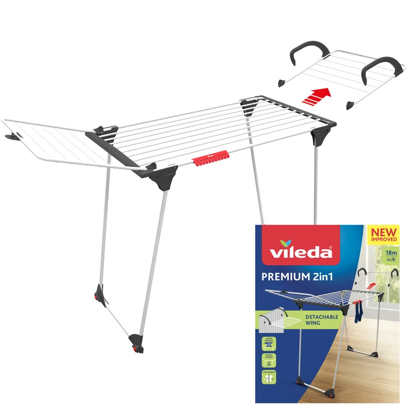 Asciugatrice per bucato Vileda Premium 2in1 con blocco delle ante