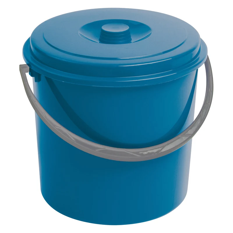 Secchio Curver, con coperchio, manico confortevole, 10L, blu, 235232