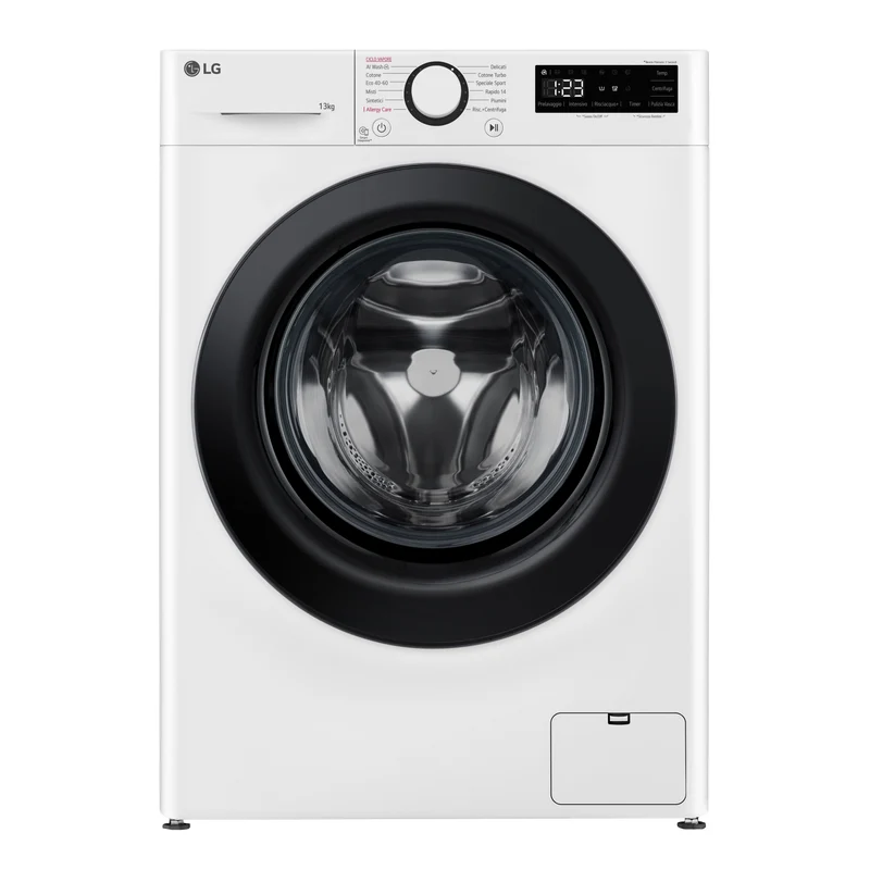 Lavatrice a Vapore Libera Installazione Caricamento Frontale LG F4R3013NSWB 13kg AI DD Classe A 1400 giri/min