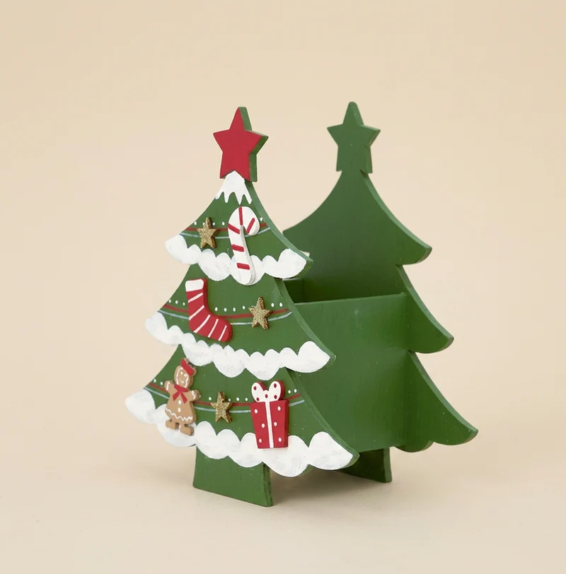 Contenitore albero natale verde