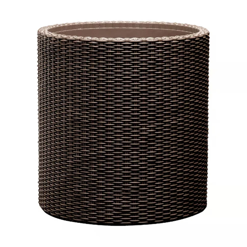Vaso da fiori Keter, rotondo, diametro 36 cm, marrone, Cylinder Planter M