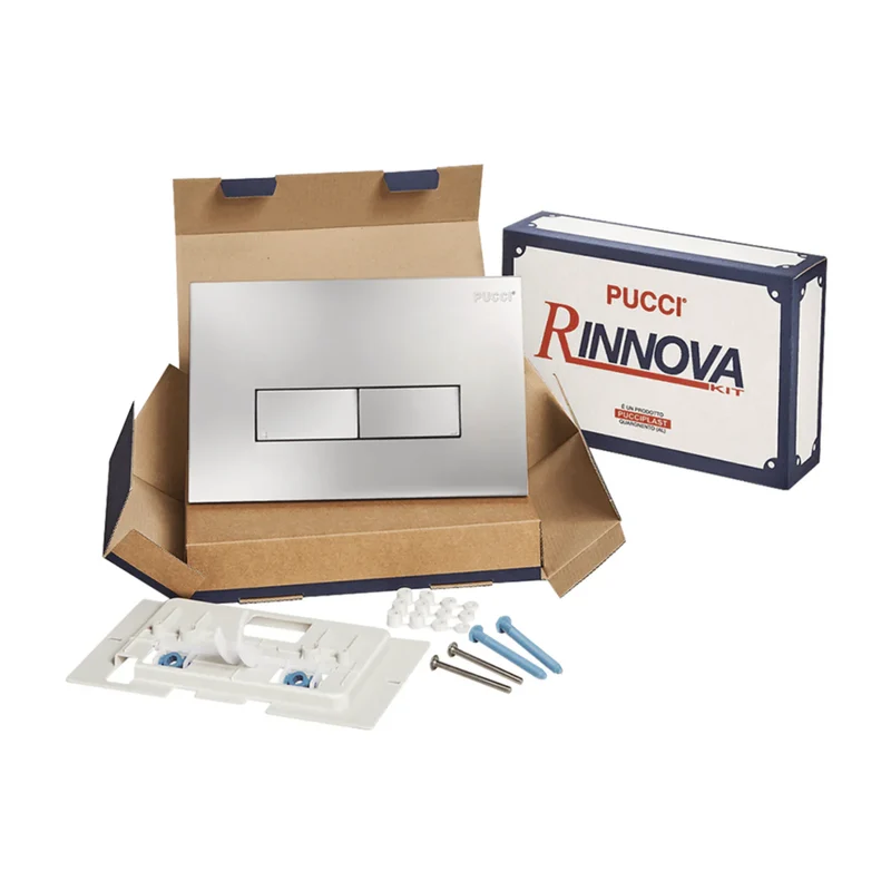 Pucciplast Rinnova Kit Di Trasformazione Per Placche Serie Eco Linea CROMATA 4,7 mm Cod. 80139562