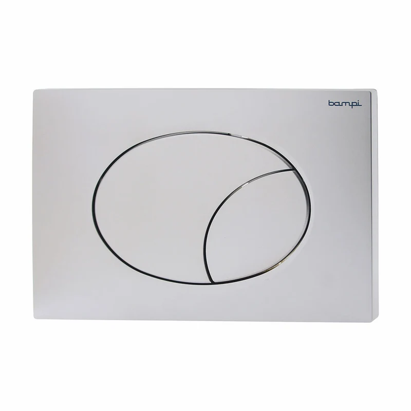 Placca per Cassetta WC Modello Flow Doppio Tasto Colore Cromato Cod. CPLAFLOW2