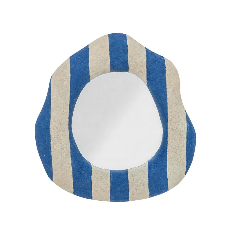 Travis Wand-Spiegel, Blau, Polyresin