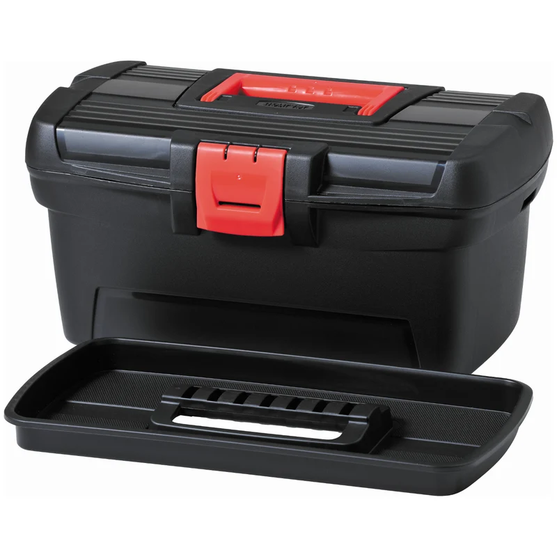 Cassetta degli attrezzi Curver, organizer con scomparti, nero, Herobox Basic 13'' 221694