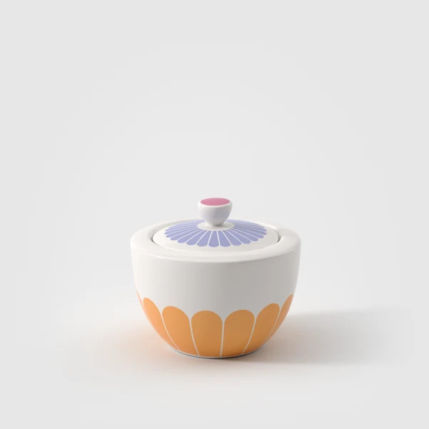 Fleur Zucchiera multicolore, premium porcelain