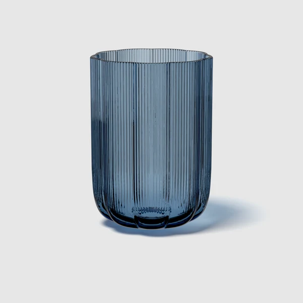 FLEUR VASO BLU, 16x22,5 cm, vetro