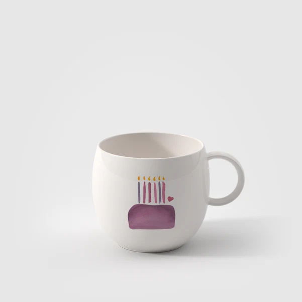 With Love Tazza con manico bianca, HAPPY BIRTHDAY, 290 ml