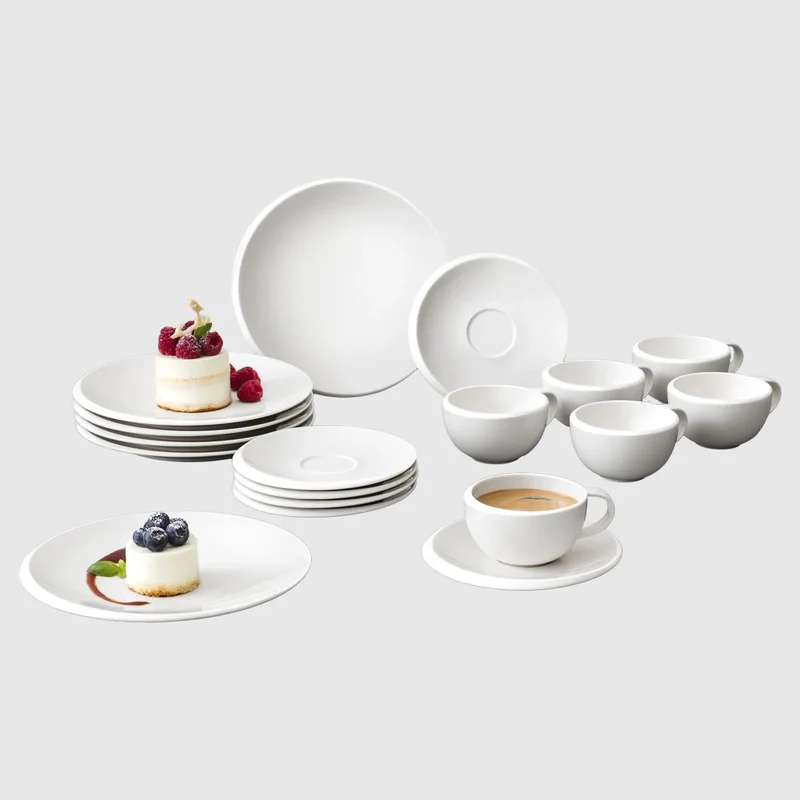 Set da colazione e caffè NewMoon per 6 persone, 18 pezzi