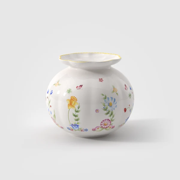 Spring Awakening Vaso giallo, 19,8 x 19,8 x 17,6 cm