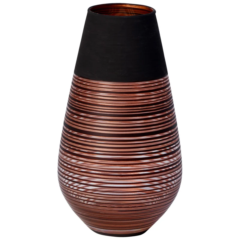 Manufacture Vaso nero, 10 x 18 cm, cristallo