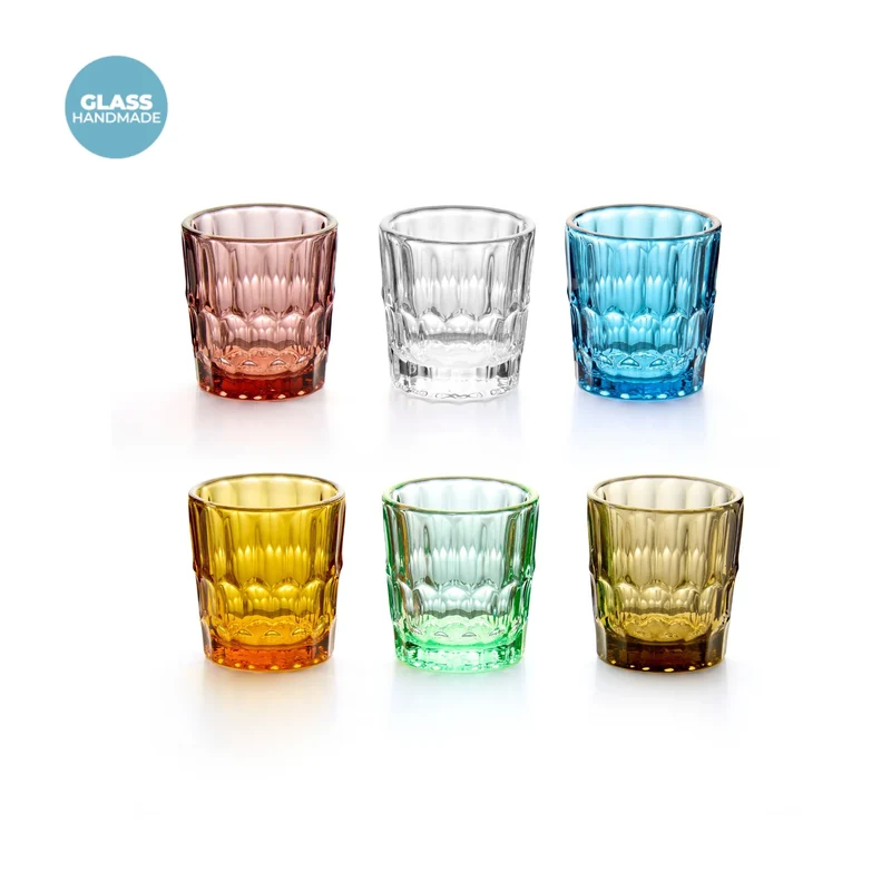 SET 6 BICCHIERINI IN VETRO "VANITY GLASS"