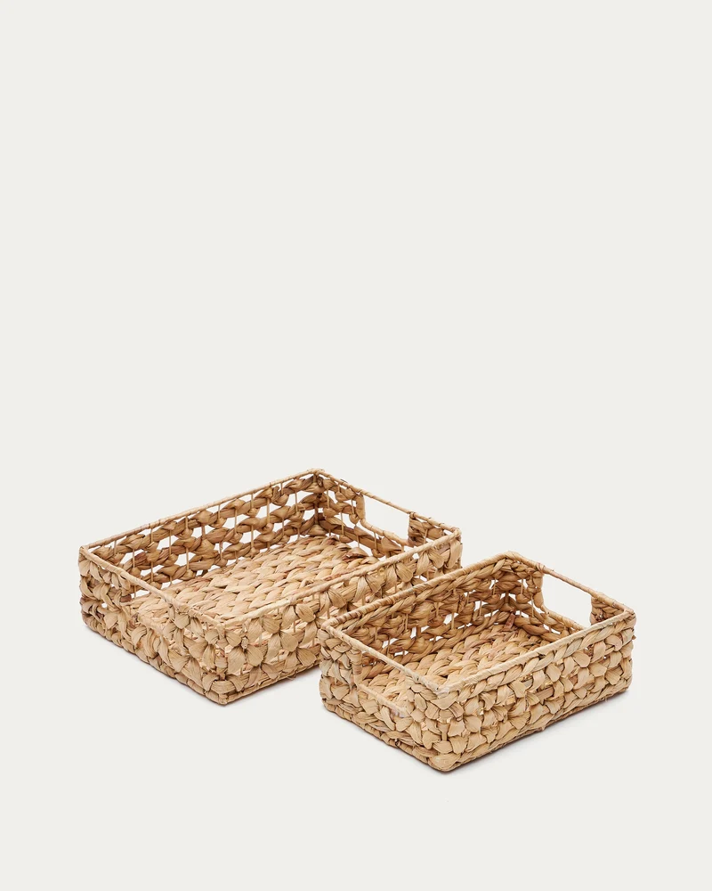 Tressa Set aus 2 Kisten aus Naturfasern 27 x 20 cm / 36 x 27 cm