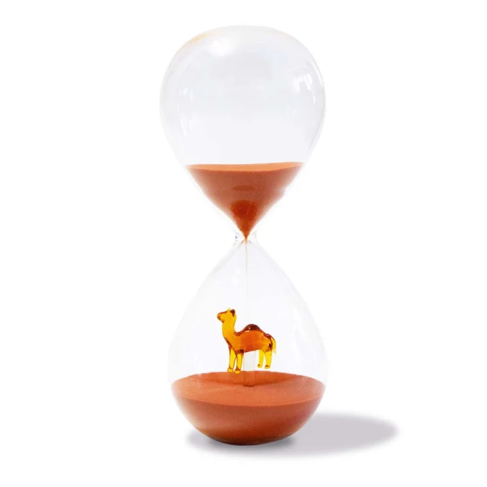 Clessidra in vetro borosilicato con soggetto interno in vetro Durat