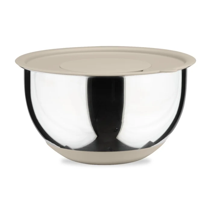 Bastardella in acciaio inox con coperchio Ø 24 cm.
