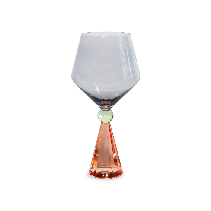 Calice per gin tonic in vetro con base effetto diamante 540 ml