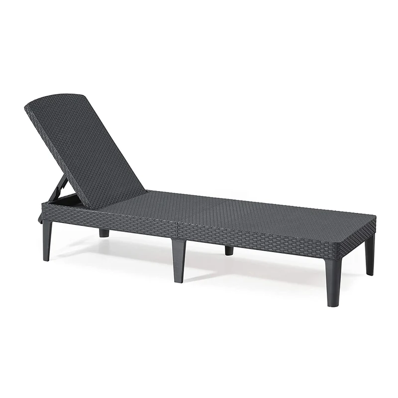 Sedia da giardino regolabile Jaipur Sun Lounger - grafite